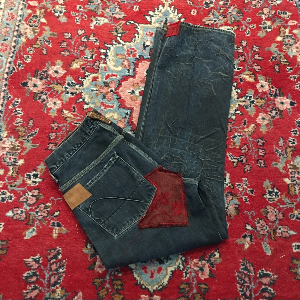 Guess Premium Patchwork Jeans Destroyed Denim Jea… - image 5